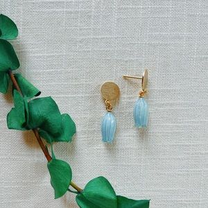 Jupiter oak blue bell earrings